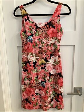 Puanani Sleeveless Tropical Print dress